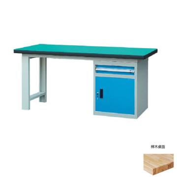 锐德 50mm榉木桌面单侧1抽1门柜重型工作桌1500W×750D×800H，载重:1000kg，不含安装 RD1503CJ