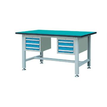 REDER 30mm复合桌面含双吊柜轻型工作桌，1800W×750D×800H，载重:300kg不含安装费 RDL1803BZ