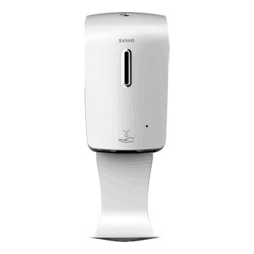 瑞沃 立式滴液皂液器1000ml 带托盘 PL-151055S白+灰
