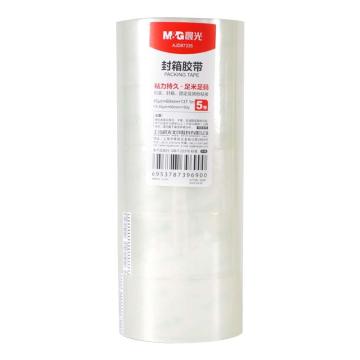 MG 透明封箱胶带普透60mm*150y 5卷/筒 AJD97335