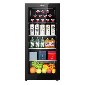 Midea 立式单门冰吧，容积140L，定频，1级能效 JC-140GEM