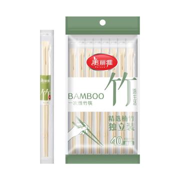 美丽雅 一次性竹筷40双装 HC083097