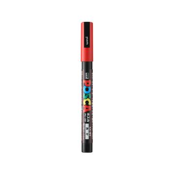 UNI 三菱POSCA马克笔1.0mm海报广告记号笔（10支/盒） PC-3M红色