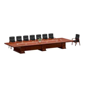 HiBoss 办公家具油漆贴实木皮大型会议桌办公桌会客桌6米6000*2000*760mm GJSP-108