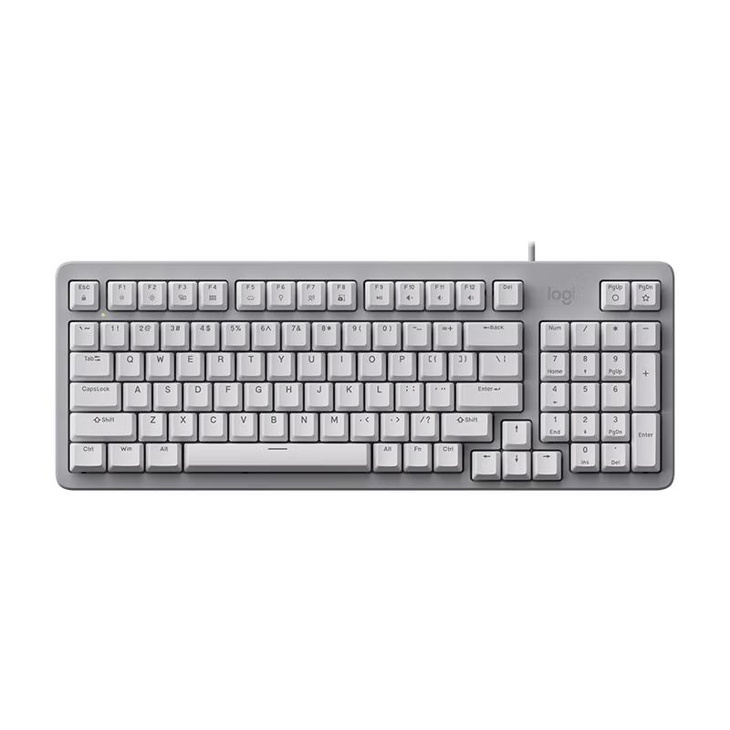 Logitech/罗技 罗技灵砚系列 K848 有线键盘 K848白色