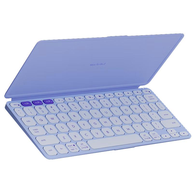 Logitech/罗技 无线蓝牙键盘 超薄便携 Keys-To-Go 2蓝色
