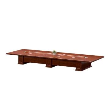 HiBoss 办公家具油漆贴实木皮办公桌会客桌大会议桌10米10000*2300*760mm GJSP-104