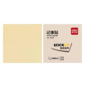 deli/得力 百事帖/记事贴/便利贴（黄）76*76mm 9052