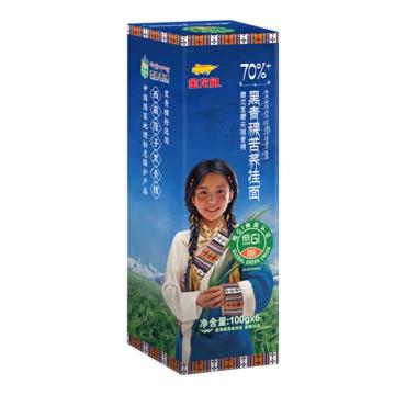 金龙鱼 荞麦面 黑青稞苦荞挂面100g*6