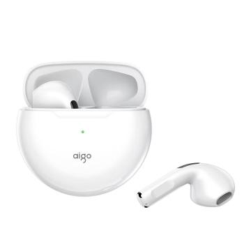爱国者 半入耳式蓝牙耳机降噪 无线蓝牙5.1 超长续航迷你触控通话耳机 白色 T16