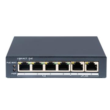 Hikvision 云管千兆PoE交换机（桌面式/中功率） DS-3E1506SP-45W-E