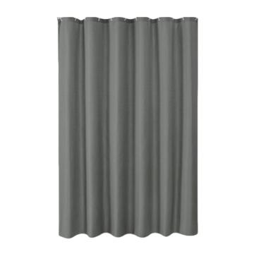 功成狮 简约防水浴帘，GJCA0211GJCA0211 涤纶 华夫格120gsm 90×180cm（含12个挂钩）灰色 GJCA0211
