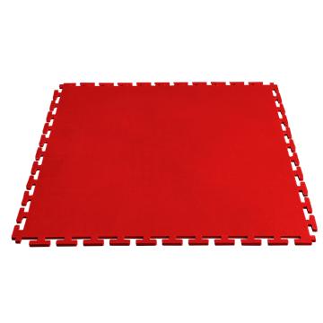 SIGCESS 方块地垫 60X60CM厚度6.5MM；明扣燕尾式 皮革纹 红色