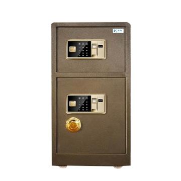 中阳 全钢实心防盗保险柜高150cm 双门双层指纹 款古铜色 ZY-BXGB-63