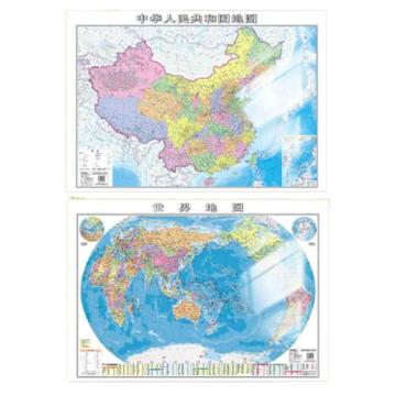 MG 中国+世界全开挂式地图 ASD998N1
