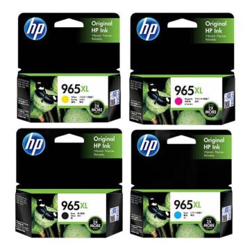 HP 大容量 四色套装 (适用于 OfficeJet Pro 9010/9019/9020) 965XL