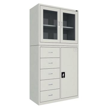 佰斯特 防静电工具柜，(上玻璃双开门柜，下六抽单开门柜)900×440×1800，钢板厚(mm):0.8 CH-14-08E,不含安装