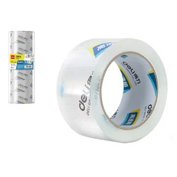 deli/得力 高透明度封箱胶带48mm*100y*50um（6卷/筒） 30205透明