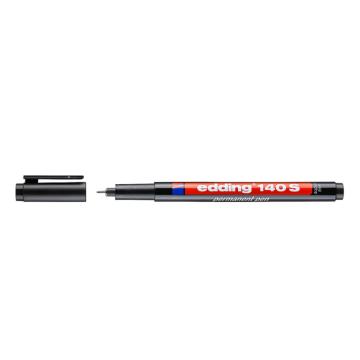 edding 油性记号笔极细0.3mm（10支/盒）按盒下单 140S黑