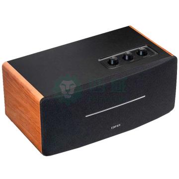 EDIFIER 音箱2.0声道 一体式桌面立体声音响音箱 黑色 D12