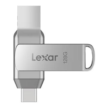 LEXAR/雷克沙 双接口U盘128GB USB3.1 Type-C双接口优盘手机电脑两用高速读写 LJDD40T128G-BNSNC