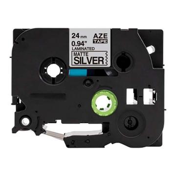 功成狮 标签色带，AZE-M951GCDY0270 宽度24mm 亚银底黑字，适用于兄弟ＴＺ系列标签机 GCDY0270