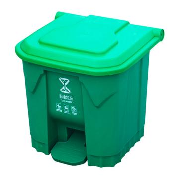 功成狮 脚踏式分类垃圾桶A款绿色35L（厨余垃圾） GJRA0161