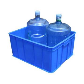百盈塑料 塑料周转箱16号箱，外尺寸:600×395×290mm，蓝色 BY084