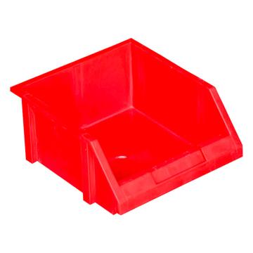 Raxwell 组立背挂斜口盒，外尺寸规格D×W×H(mm):250×220×120，全新料，红色(标签牌+标签纸+立柱) RHSS4476