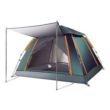 三极户外 家庭式3-4人带庭院帐篷 TP2328 墨绿色220*220*170cm,银胶