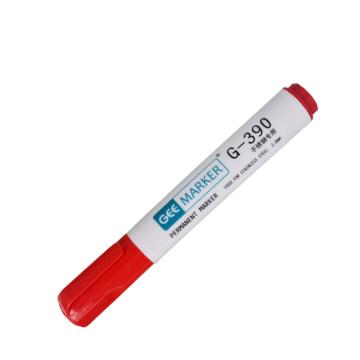 GEEMARKER 低氯无硫不锈钢记号笔-粗头工业标记笔2.0mm G-390红色