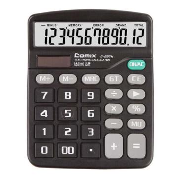 齐心 超省钱计算器黑色 C-837H