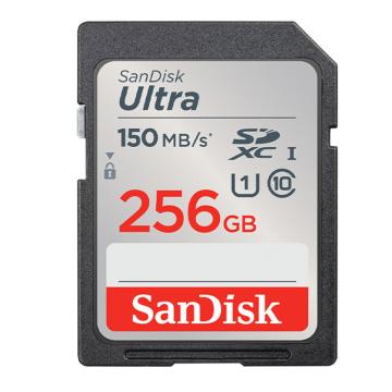 SanDisk/闪迪 SD存储卡C10 至尊高速版内存卡 提速升级 读速150MB/s SDSDUNR-256G-ZS6IN