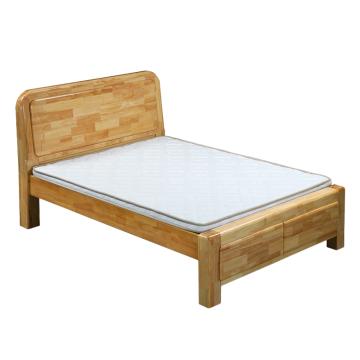中兴 1.5米实木双人床原木色木质双人床 1500*2000*1000mm 原木色 QLZX155