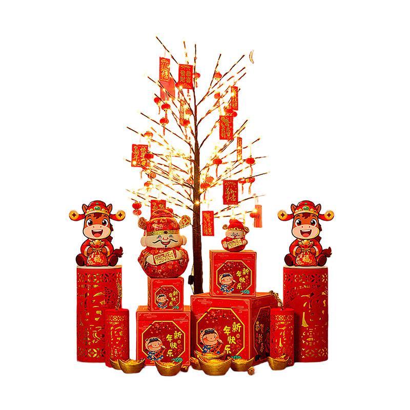 月桐 大型春节场景布置商场店铺新年小区摆件 款式十四 1.2*1.2*1.5m YT-XCSJZ9