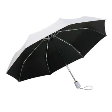 三极户外 全自动晴雨黑胶遮阳伞 TP7013 浅灰