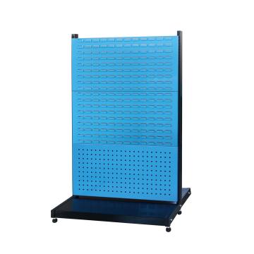 信高 固定型双面物料架(2方孔4百叶)，960×630×1515mm，散件发货，安装费另询 KR-2324