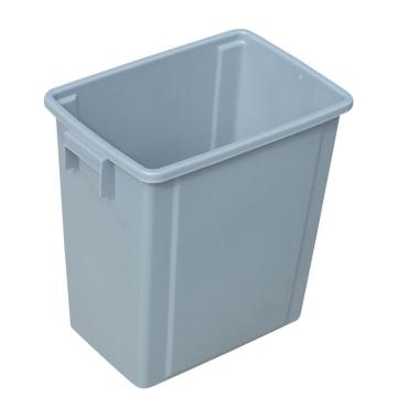 英达斯贝克 塑料加厚翻盖摇盖垃圾筒垃圾桶320*220*360mm 20L弹盖无盖灰