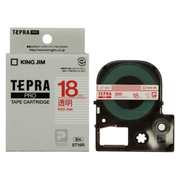 锦宫 标签色带红字透明底 18mm×8m ST18R