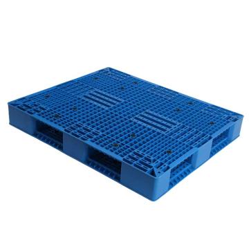 功成狮 塑料托盘，双面网格，尺寸:1200×1000×150mm，动载:1.8t，静载:6t，蓝色，加8根钢管 GHSS0195