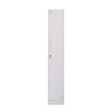 中阳 单一门更衣柜钢制储物柜380*420*1800mm 收纳柜更衣柜 纯白色窄边套色款 ZY-ZBG-58