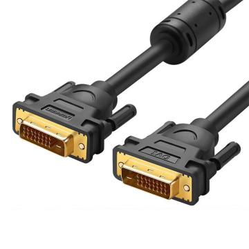 绿联 电脑连接线DVI双通道公对公线 （28AWG 单磁环 OD8.5 支持2560*1600P） DV101 11604（2米）