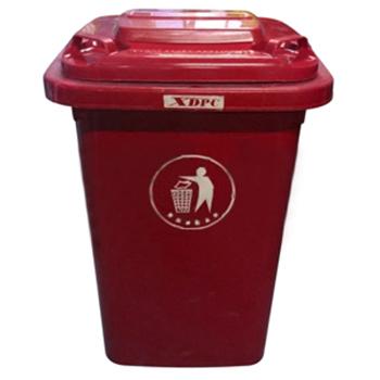 国产 鑫鼎 塑料垃圾桶不带轮 塑料垃圾桶不带轮50L 红