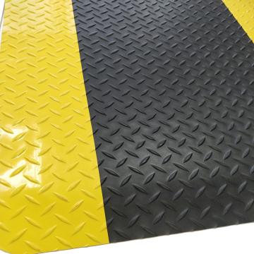 丽施美 抗疲劳垫ESD耐磨型防静电 "瑞克"，0.9*3m，黑+黄边，单位：块