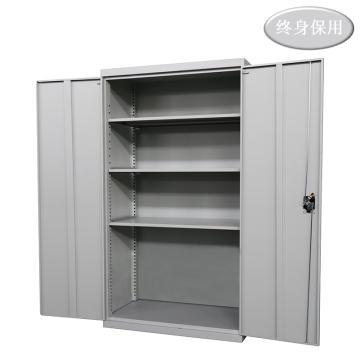 Raxwell 灰色双开门置物柜(三层板)尺寸(长×宽×高mm):1000×500×1800 RHST0020