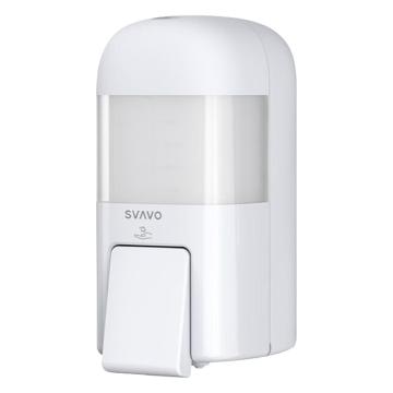 瑞沃 高端皂液器卫生间手动按压洗手机700ml 泡沫款 ZM-053FM白色+透明