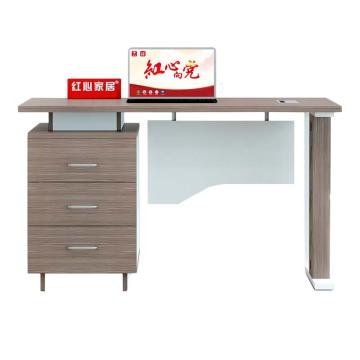虎啸 单人职员桌钢制脚办公桌 1200*600*750mm 北欧柚木色 JHXPF116