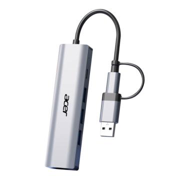 Acer/宏碁 6口拓展坞typec*1 USB3.2*3 5v充电口*1 HY41-T4(3.2-U版)