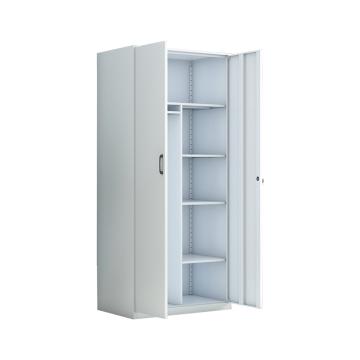中阳 白色两门更衣柜铁皮柜两门储物柜 800*500*1800mm 厚度0.7mm ZY-YTG-07