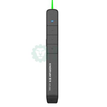诺为 智能充电PPT翻页笔100米远控 360°控制演示器 N75 绿光 黑色